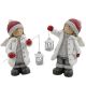 Set of 2 Angel Tushkas with Red Hats Carrying Lanterns