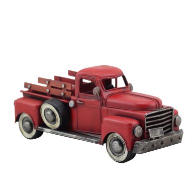 Small Vintage Iron Trucks (Red/Silver)