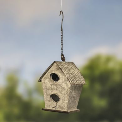 Hanging Galvanized Birdhouse (Style 6)