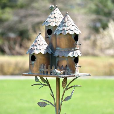 Preorder: Country Style Iron Birdhouse Stake Pipersville