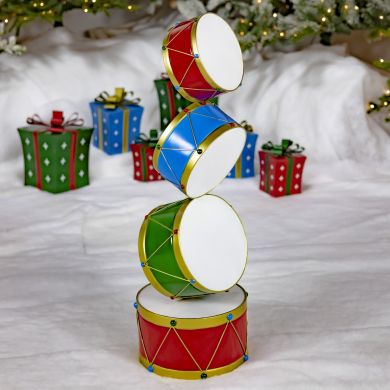 Christmas Drum Decorative Display Tower “Aaron”