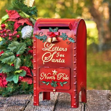 18″ Tall Small “Letters for Santa” Christmas Mailbox