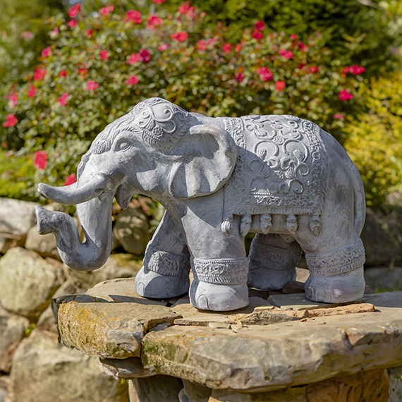 Magnesium Boho Elephant Statue